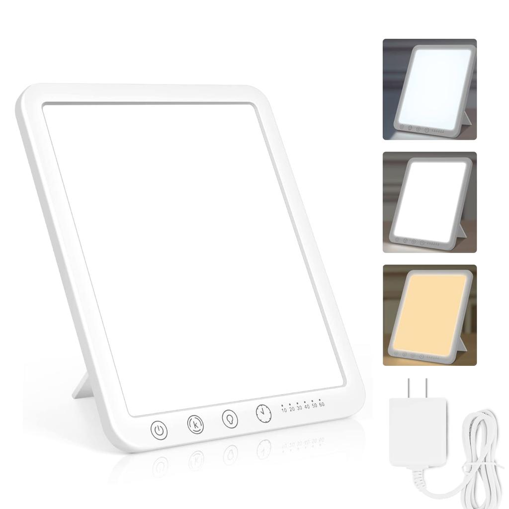 Sotipevs High Illumination Light UV Free 15000 Lux Adjustable Bright Light Bedside Lamp LED Daylight Lamp Color Brightness Adjustable Suitable for