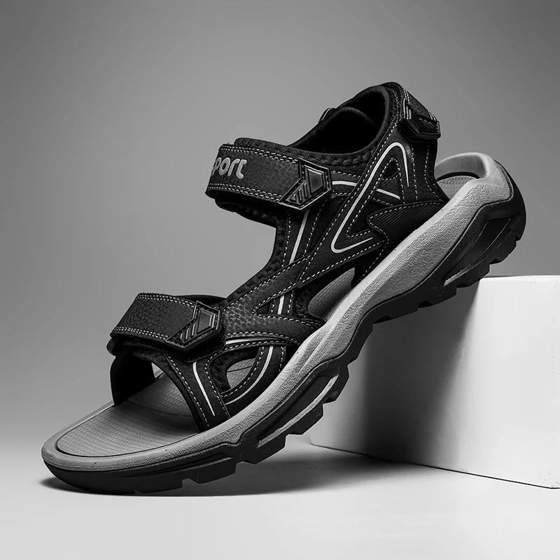 Fashion Men's Sandals Outdoor Classic Soft New Summer Beach Sandals Platform Wading Shoes Men Sneakers Rome Non-Slip Sandals Zapatillas