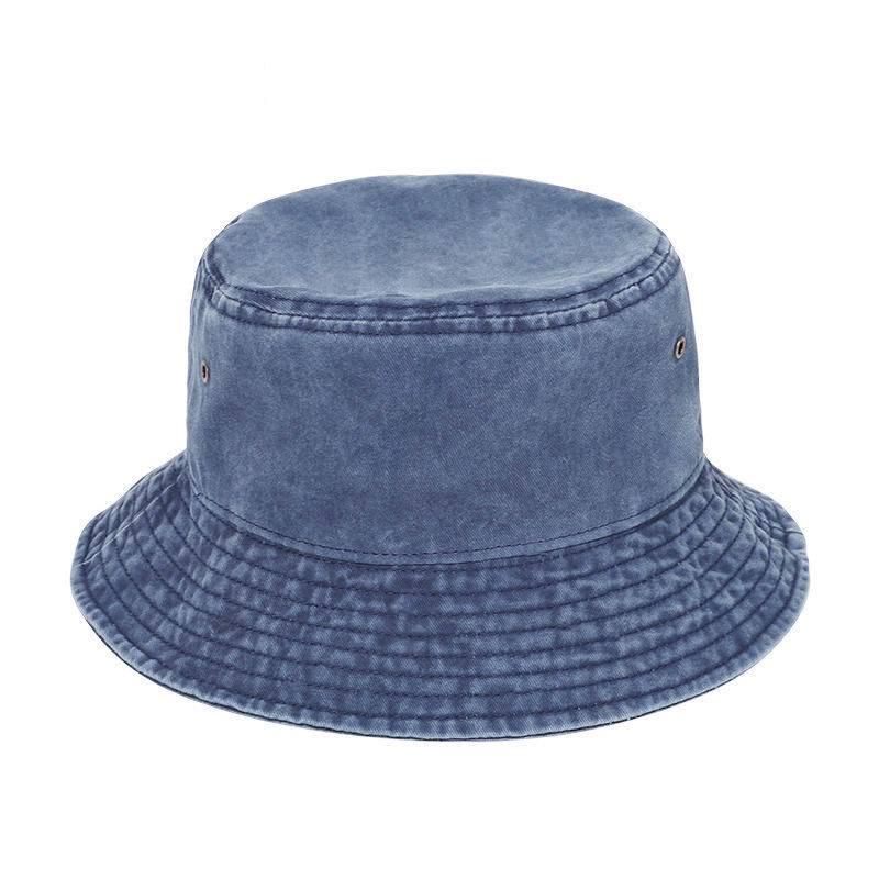 Vintage Cotton Bucket Hat For Men And Women With Large Brim