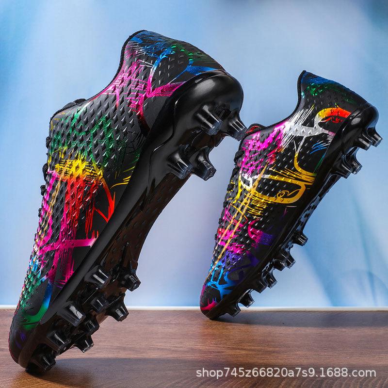 2025 new football shoes men's non-slip long nails broken nails professional football sports shoes special competition training shoes