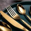 7-piece Set Cutlery Set Stainless Steel Knife Fork Spoon Tableware Flatware Set Festival Kitchen Dinnerware Gift Dinnerware Set