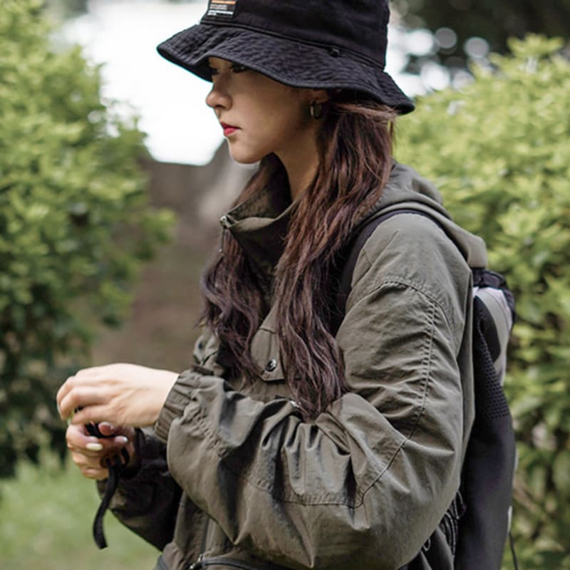 LOOKING4U On the Moment Reversible Outdoor Bucket Hat C3 Black