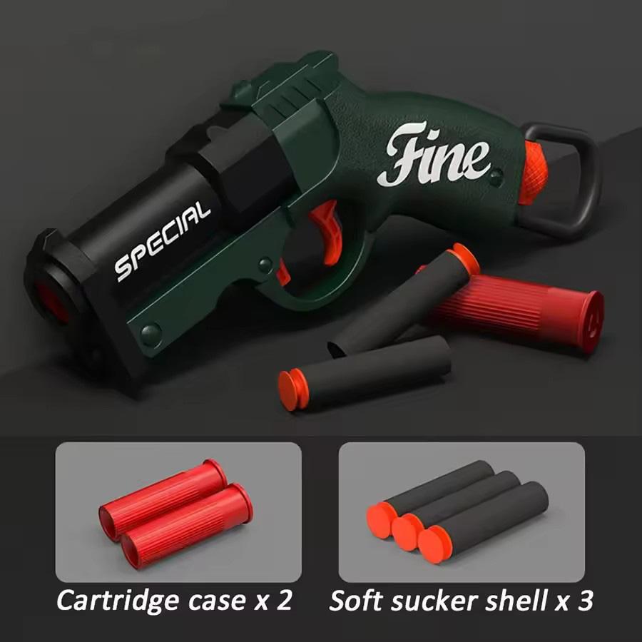 Mini S686 Rifle Shell Ejection Toy Gun Soft Bullet Manually Loaded Outdoor Sports CS Shooting Game Weapon for Children Boys Gift