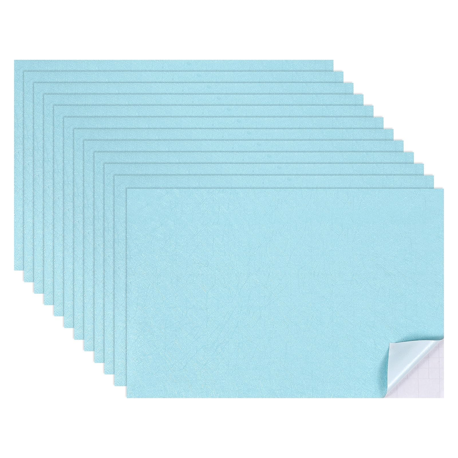 

uxcell 12-Piece Miniature Dollhouse Wallpaper, Silk Pattern Adhesive PVC Floor & Wall Decor for Dollhouses, Sand Tables, and Models, 30x20cm (Sky