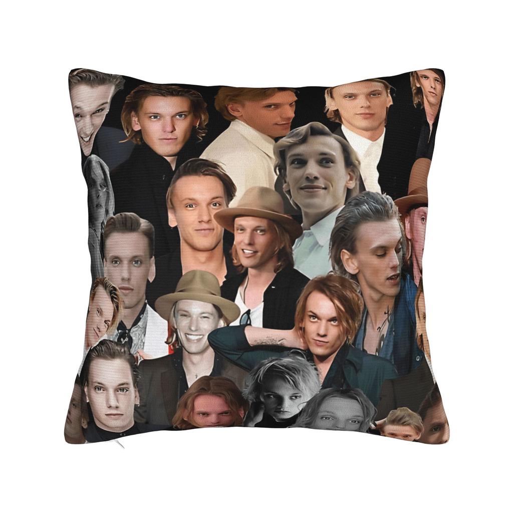 Pillow Cover Jamie Campbell Bower Abstract Collage Cute Funny Pillow Case For Sofa Home Decor Pillowcases