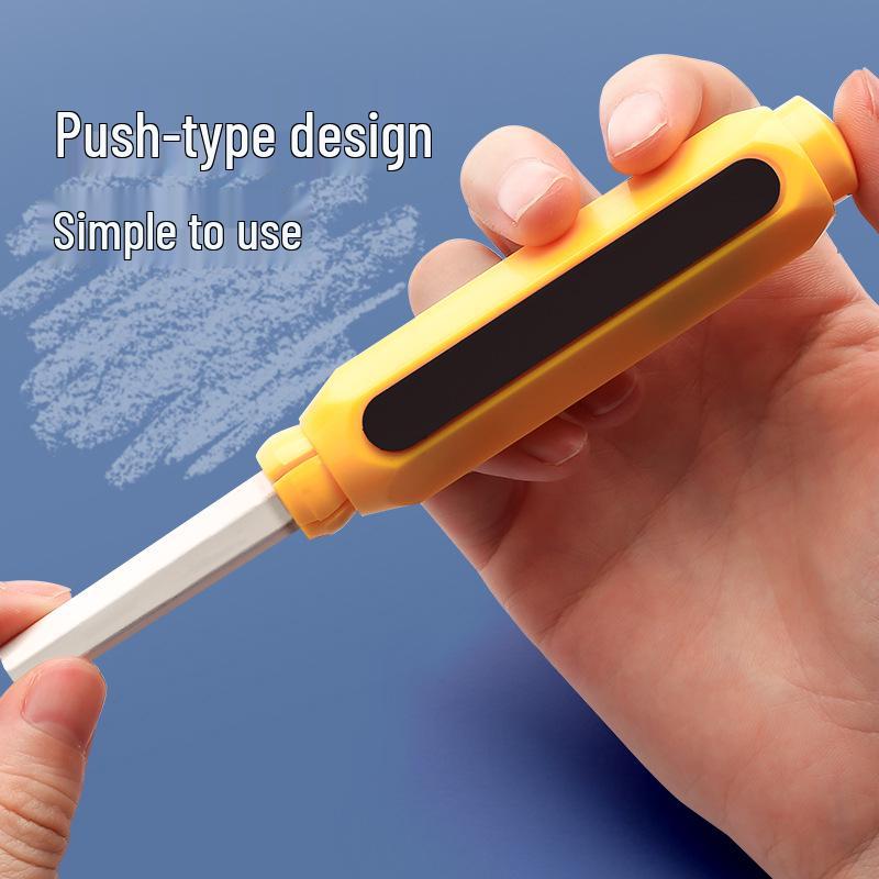 Magnetic Dust-Free Chalk Holder with Automatic Grip