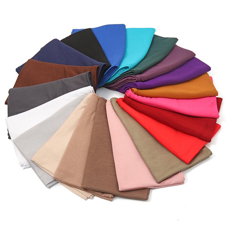 175*80Cm Big Size Modal Cotton Jersey Hijab Scarf Long Muslim Shawl Plain Soft Turban Headscarf Wraps For Women Islamic Headband