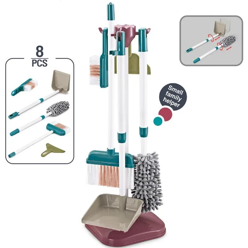 

Kids Cleaning Toy Set Housekeeping Electric Vacuum Cleaner Tool Girls Pretend House Play Toys Broom and Mop Set for Kids Gift
