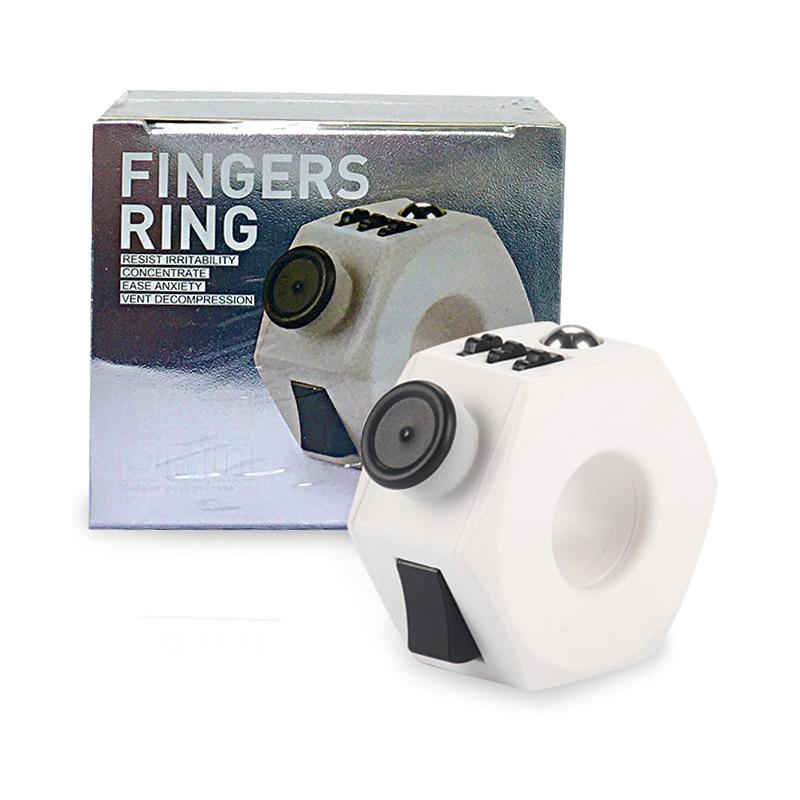 Neues Fidget Ring Spielzeug Dekompressionswürfel Autismus ADHS Angst Stressabbau Fingerspitzenspielzeug Kinder Erwachsene für Büro Schule Reisen
