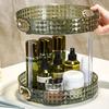 Clear Cosmetics Storage Rack 360 Rotating Light Luxury Makeup Storage Box Finishing Multilayer Skin Care Product Shelf