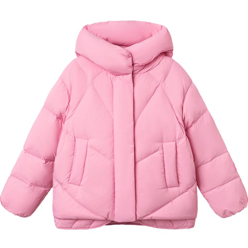 Balabala Girls' Faux 2-Piece Winter Down Jacket