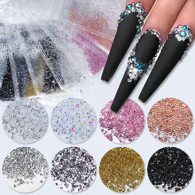 

1440 шт./упак., стразы для ногтей AB, цветные стразы с острым дном, кристаллический песок, стразы для ногтей, аксессуары для ногтей, маникюр для ногтей «сделай сам»