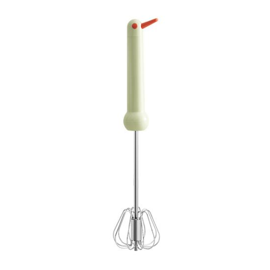 Stainless Steel Egg Whisk Semi-Automatic Hand Push Rotary Blender Manual Mixer Stirrer Kitchen Tool for Blending Whisking Beating Stirring