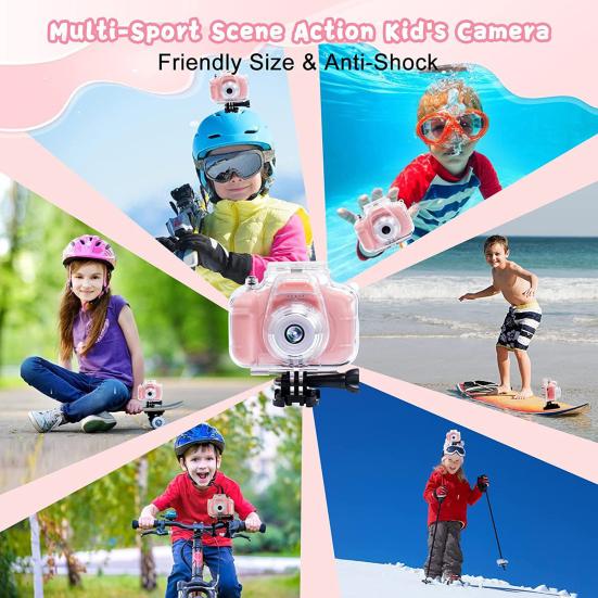 Children Swimming Camera Pixels Stretchable Photo Waterproof High-definition Size Sports Shoot Underwater Kids