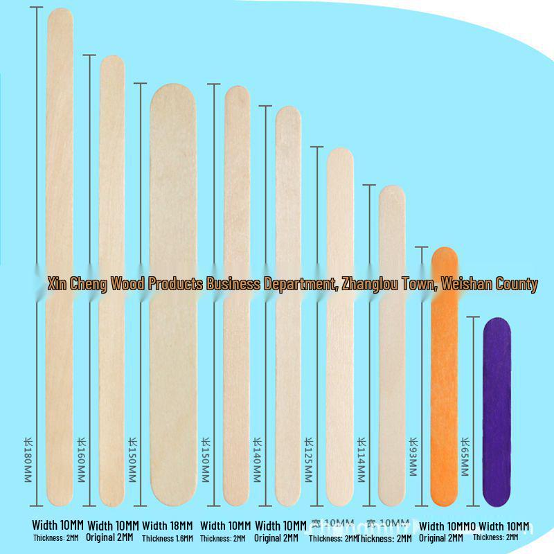 

Natural Wood DIY Popsicle Sticks for Handmade Models 65*10*2 Natural