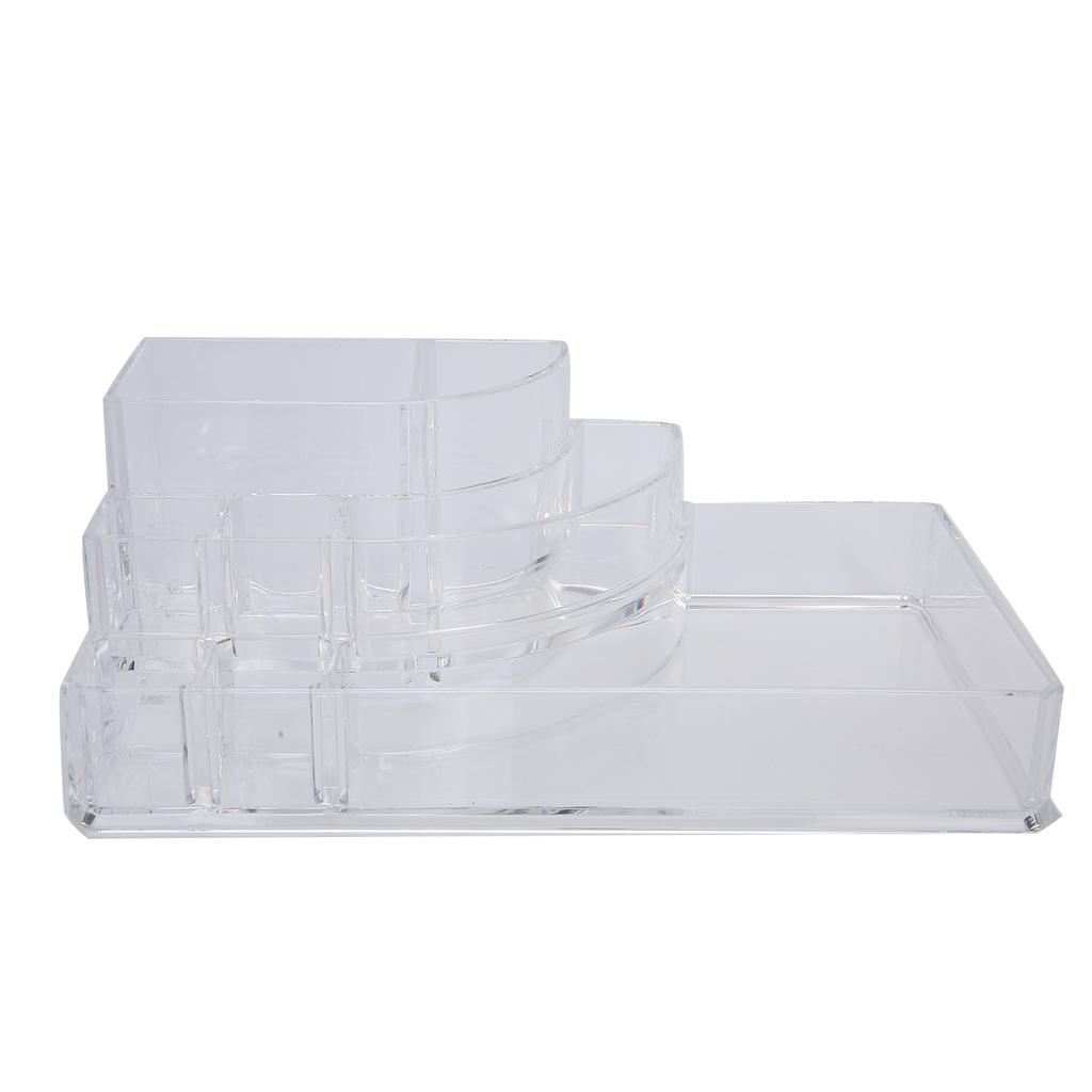 Cutie Acrilică Transparentă de Birou pentru Afișare Cosmetice, Depozitare, Organizator Machiaj cu Sertar