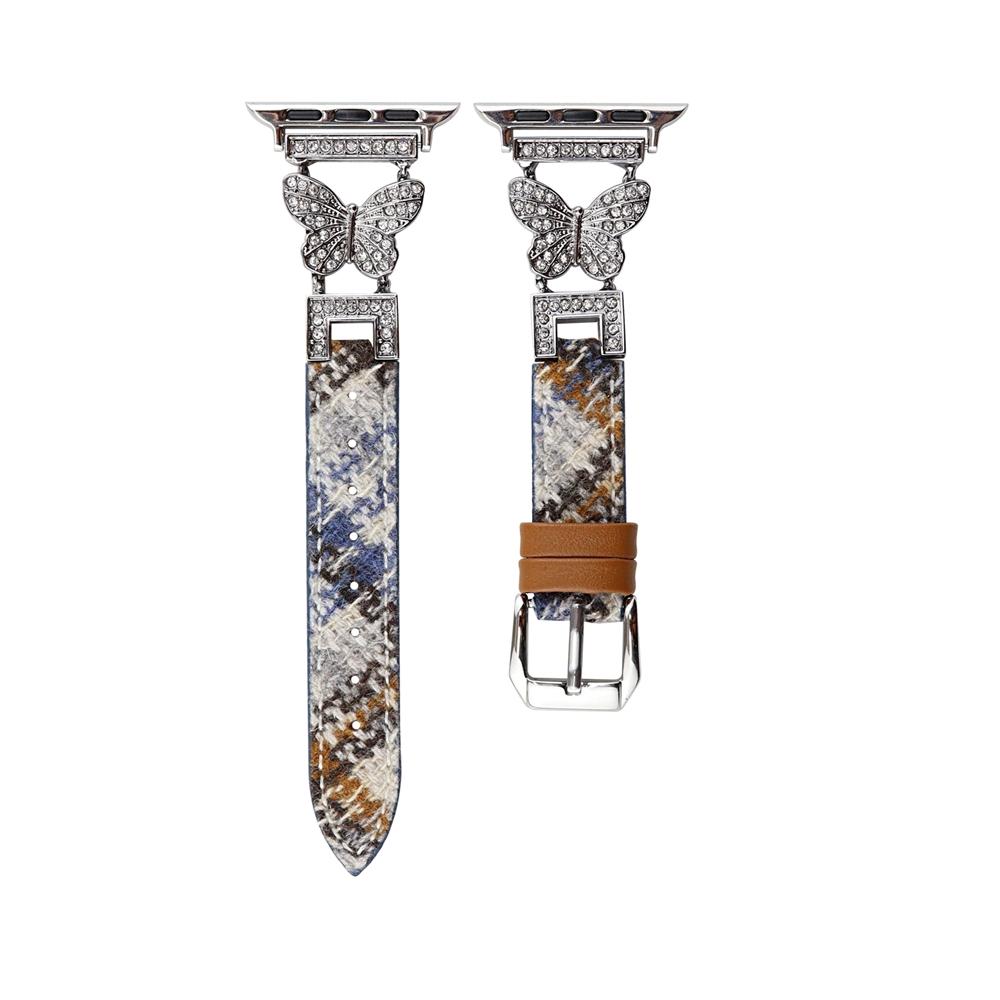 Curea din piele fluture pentru Apple Watch Series 9 8 7 6 5 4 3 2 Se Curea de ceas pentru bratara IWatch Ultra 41mm 45mm 40 44mm 38 42mm