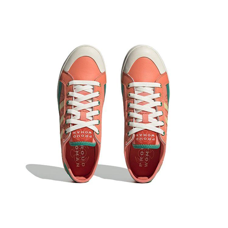Adidas Neo City Canvas Lightweight Durable Non-Slip Low-Top Skate Shoes Women Sneakers Orange Yellow Green HQ6934