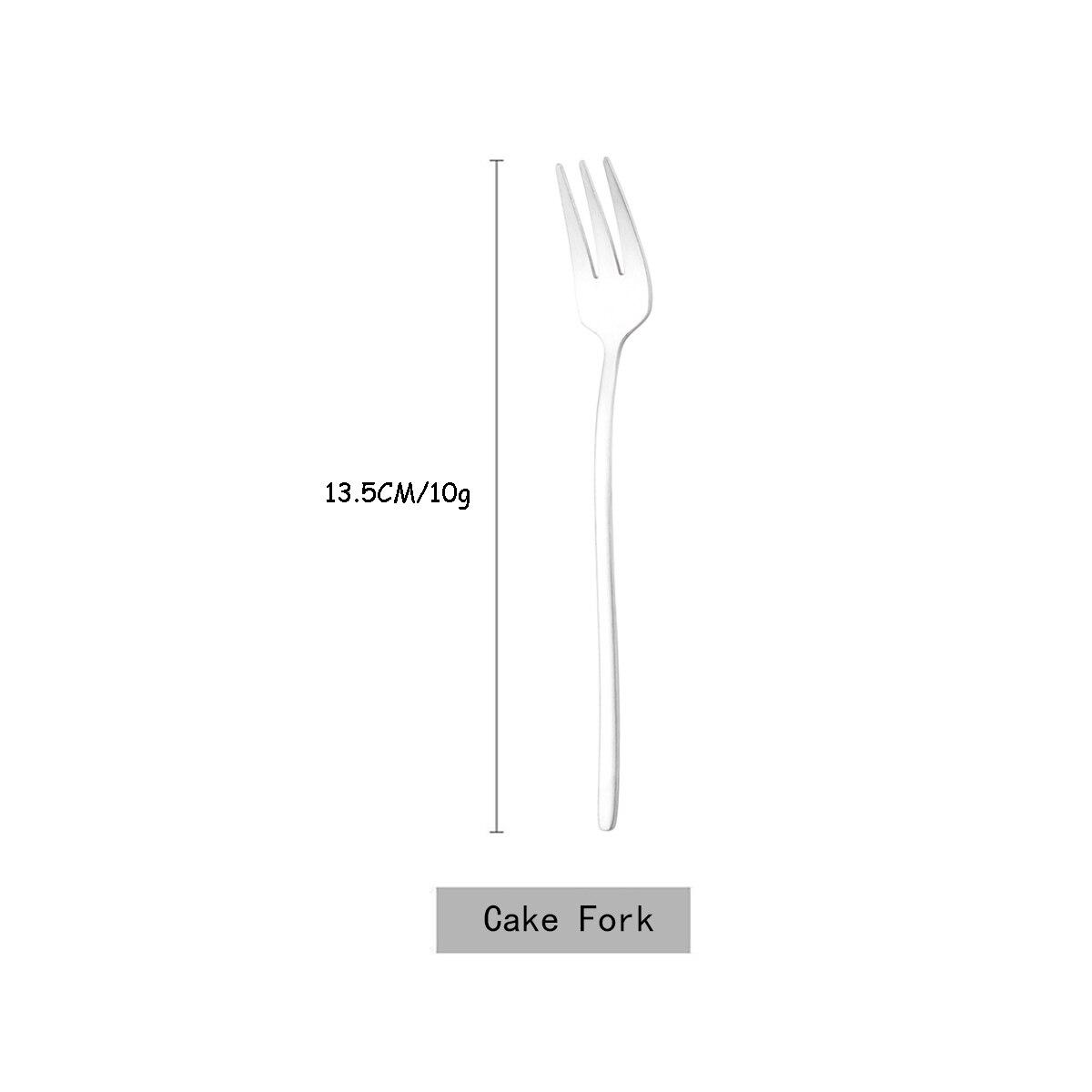 

Матовая вилка для торта из нержавеющей стали 304, красочная маленькая вилка, чайная вилка для закусок, столовые приборы, столовые приборы, десертная вилка для фруктов, столовое серебро серебряный