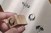 MissOrange Wooden Rubber Stamp Creative Stamp Set for Craft and Set, Moon, Flower, Leaf, Bowknot, Cards, Scrapbooking, Planners, 16-Piece Set, M-26