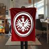 1PC Eintracht Frankfurt Patterned Flannel Blanket Suitable For All Seasons for Home Decor Warmth and Comfort Gifts Holiday Present