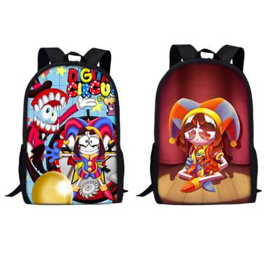 The Amazing Digital Circus Backpack Pomni Jax Print Pink School Bags Girls Kindergarten Bag Kids Cartoon Bookbag Small Mochila