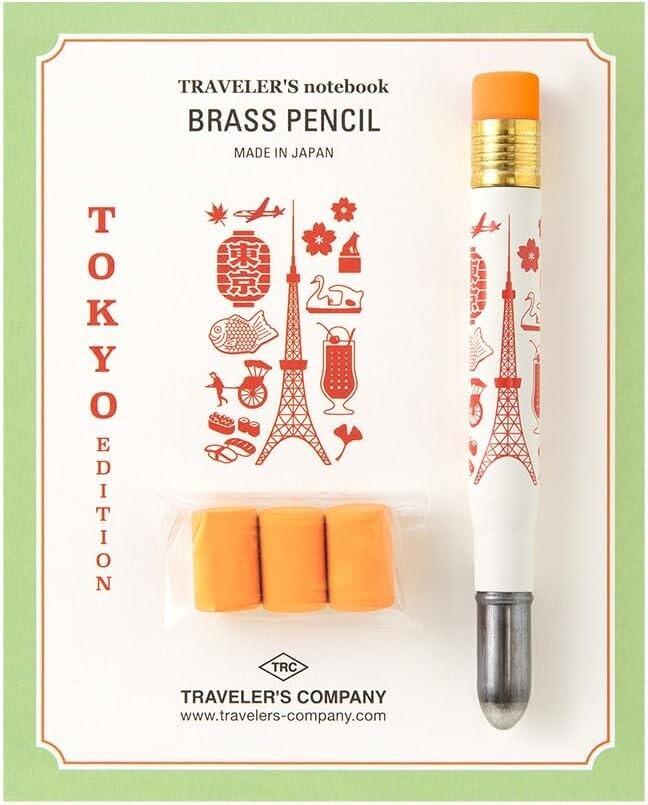Travelers Notebook Brass Pencil Limited Edition TOKYO Japan FS