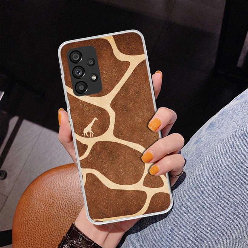 Cute Cartoon Giraffe Animal Phnoe Case for Samsung Galaxy A17 A37 A57 A16 A26 A36 A56 A15 A14 A13 A55 A54 A53 A35 A34 A33 A25 A2