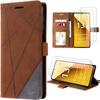 Case - Xiaomi - Redmi Note 13 5G - Brown Leather Effect - Shockproof - Card Pocket