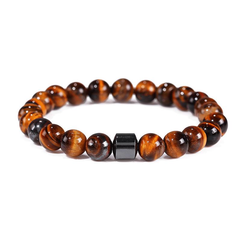 JYL TS Bracelet  Men's Beaded Mixed Design Enhances Grounding & Strength