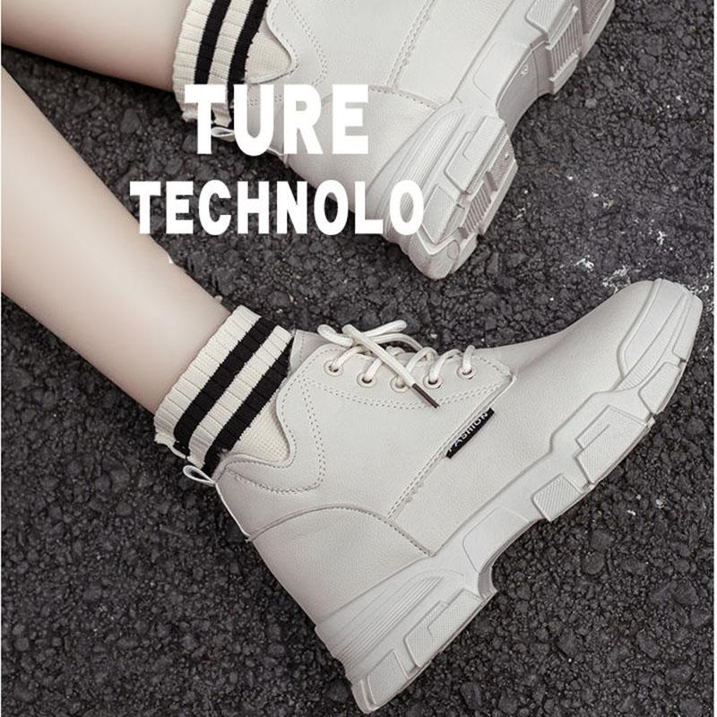 Černé boty Dámské boty Boty Univerzální Britský styl Kotníkové boty