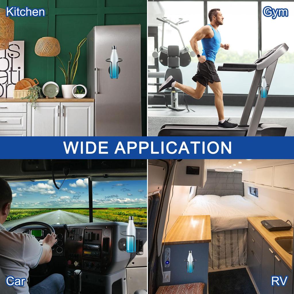 uxcell Magnetic Cup Holder for Lawn and Other Metal Portable Magnetic Cup and Drink Holder for Horizontal Mounting 2-Piece Treadmills, Mowers, Trucks,