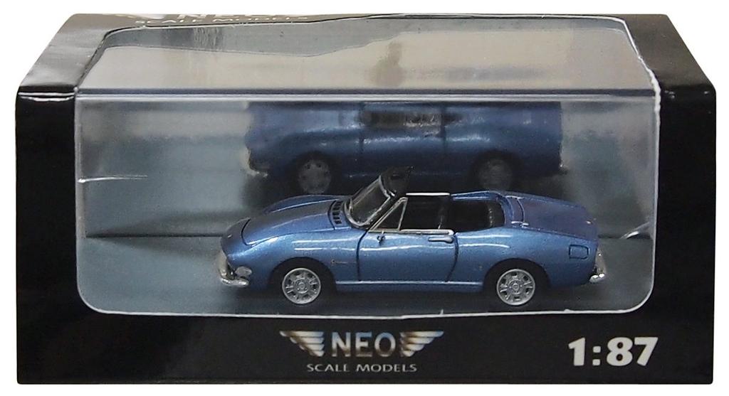 NEO Fiat Dino Spider 1966 Blue Finished Product 1/87