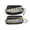 FLEOR Alnico 2 Humbucker Snímače HBA2 Snímač Humbucker na Krk a Kobylku pro Elektrickou Kytaru, Černý