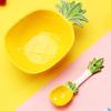 Pineapple Salad Bowl Ceramic Kid Rice Bowl With Spoon 300ml