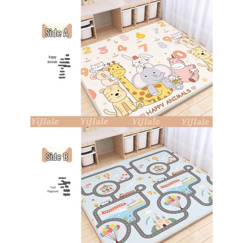 Thick Infant Crawling Mat: Full-Size Foam Floor Mat for Babies and Kids