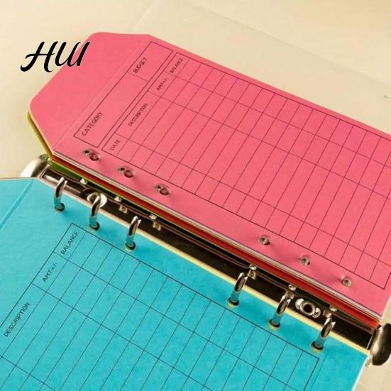 Cash Savings Envelopes 1 Set 12 Colors Budget Envelope Binder, Organizer for Management Budgeting, A6 6-Ring Money Planner Binder Saving Tracking
