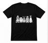 Ghost Dogs Halloween Cute Spooky Dog Dog Lover Unisex Tee Black Unisex T-Shirt