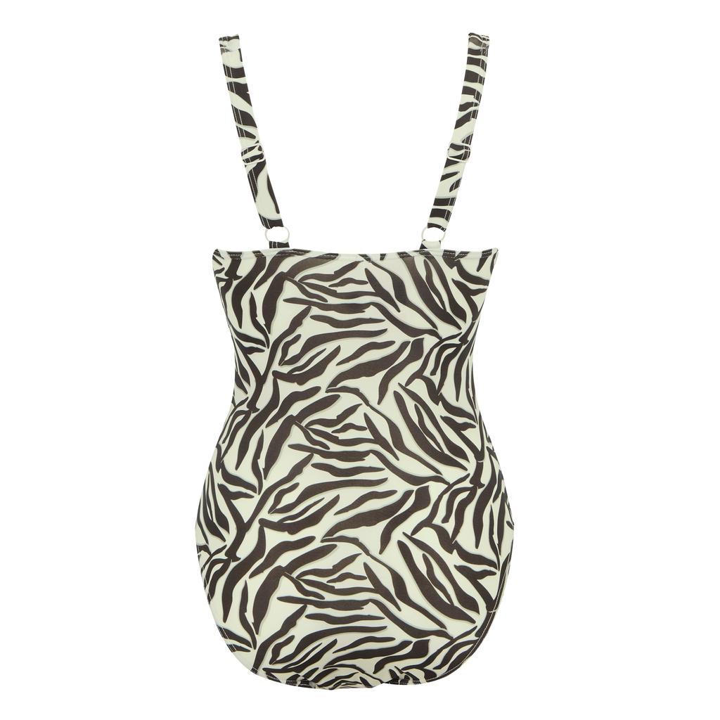 Regatta Womens/Ladies Sakari Zebra Print Tummy Control One Piece Swimsuit