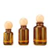 Brown Glass Perfume Spray Bottle -  Transparent Refillable Cosmetic Bottle 