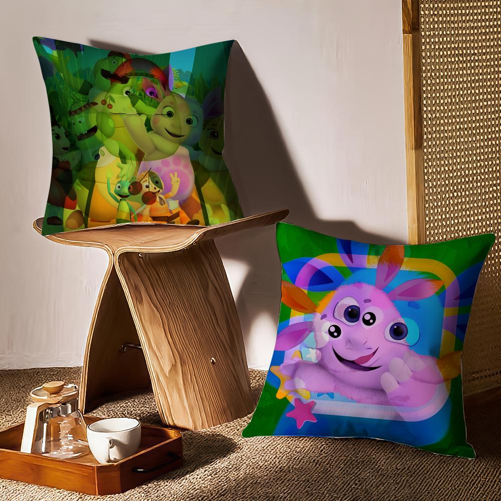 Poszewka na poduszkę Kwaii Wzór L-Luntik Drukowana Poszewka Anime Do Salonu Pokrowiec na Poduszkę Sofa & Dekoracja Sypialni