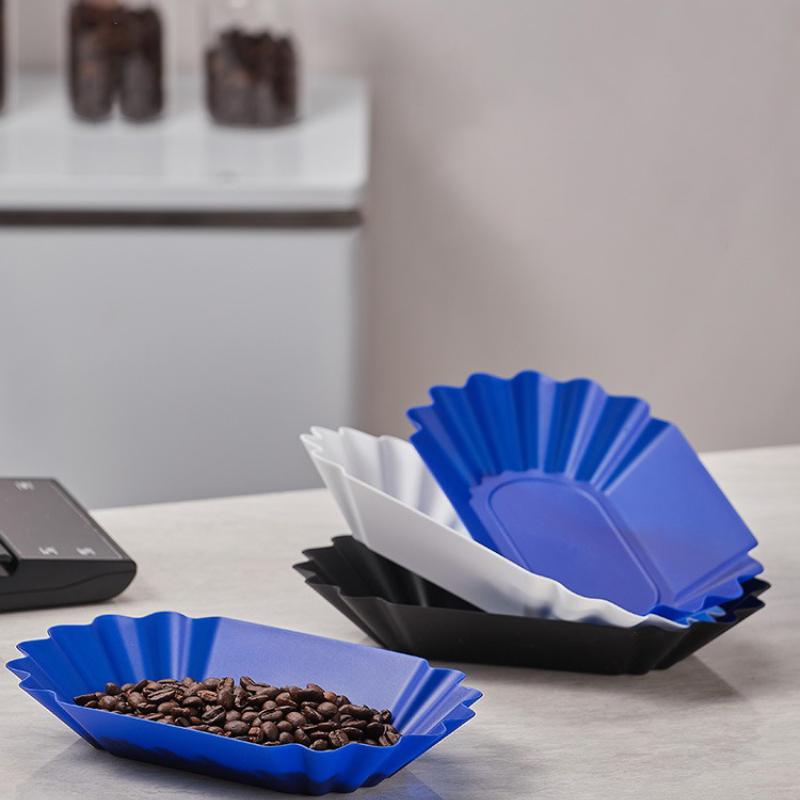 1/3Pcs Plastic Coffee Bean Tray Oval Shape for Kitchen Coffee Bean Display and Selection Coffee Bean Cooling Tray Barista Tools