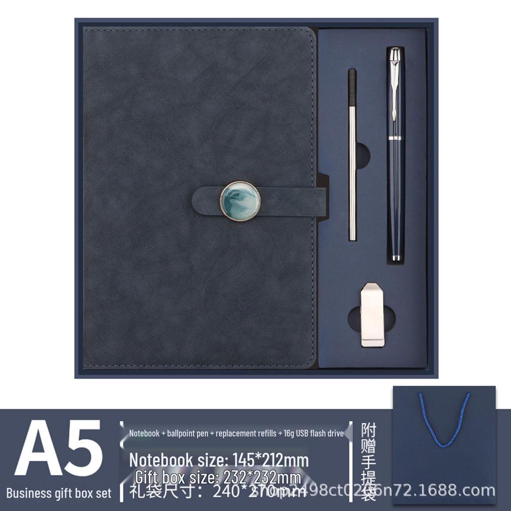 High-Grade Customizable Business Notebook Gift Set with Logo Printing