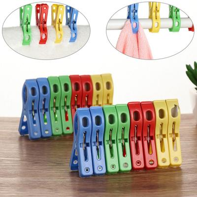 16Pcs New Kitchen Pins Hanging Pegs Clothes Racks Clothespins Hangers Clips