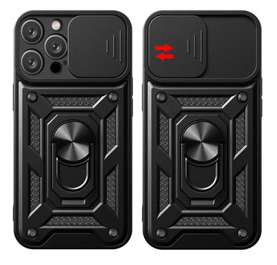 Für iPhone 15 Pro Max Hülle Stoßfest Panzer Schiebe Kamera Schutz Handyhüllen Für iPhone 15 Plus 15Pro Ring Ständer Halter Abdeckung