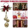 Shatterproof Xmas Tree Pendant Three-Bell Wall Hanging Ornament  Front Door