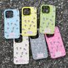 Aesthetic Cute Flower Pattern Design 2 In 1 Matte Phone Case For iPhone 17 16 Pro Max Air XS X XR 15 14 13 12 11 16 Plus Cover