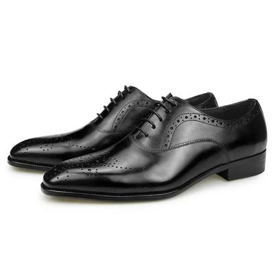 Mode Luxus Kleid Echte Lederschuhe Herren Business Büro Arbeit Brogues Hohe Qualität Bequem Formell Hochzeitsschuh Schwarz&Weinrot