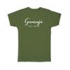 Gift T-Shirt : Guaruja Cursive Typography Sao Paulo Tropical Beach Travel