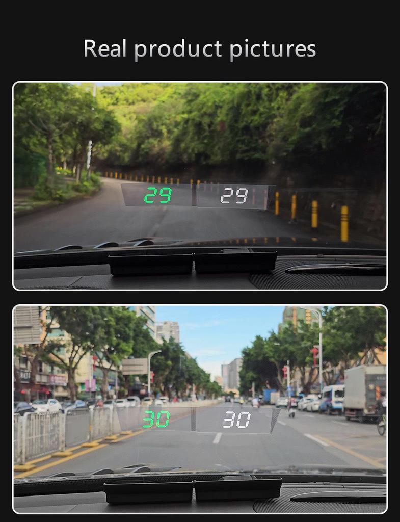 New Car Head-Up Display GPS Speedometer: KMH/MPH Compatible